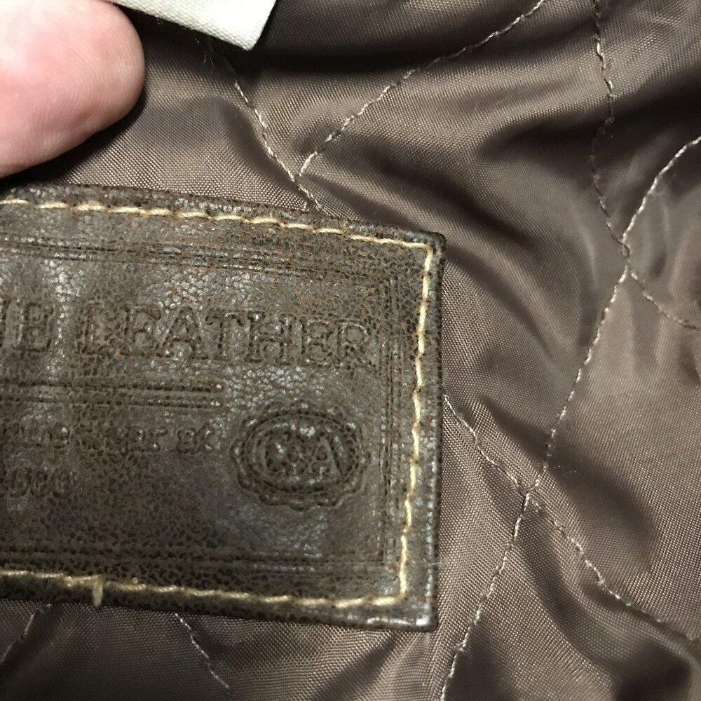 Womens Pennylane Coat Size 2 Long Brown Leather Mid Length - Picture 5 of 14